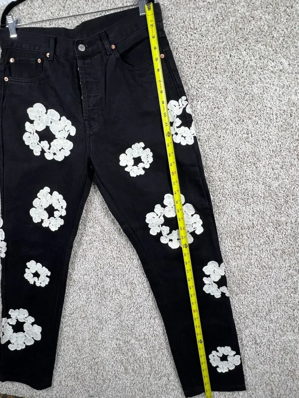 Black Denim Tears 32X32 Levi’s Cotton Wreath Jean